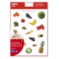 LOT de 5 Stickers thématiques Apli Nourriture réaliste du jardin - 216 Stickers - Adhésif amovible - Idéal pour développer la