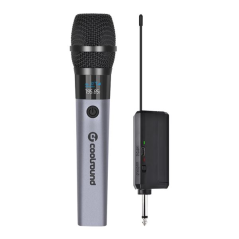 Microphone sans fil UHF Coolsound CS0286 gris avec récepteur