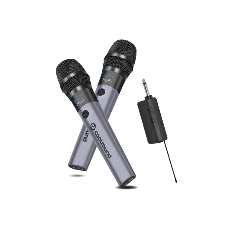 Coolsound CS0287 Pack 2 micros sans fil UHF gris Coolsound CS0287 Pack 2 micros sans fil UHF gris