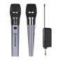 Coolsound CS0287 Pack 2 micros sans fil UHF gris Coolsound CS0287 Pack 2 micros sans fil UHF gris