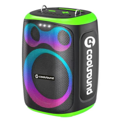 Coolsound Blast enceinte karaoké 8" 60 W verte Bluetooth USB