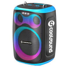 Coolsound Blast enceinte karaoké 8" 60 W Bluetooth bleu
