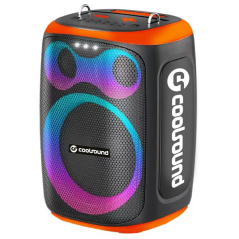 Coolsound Blast enceinte karaoké 8 pouces 60 W Bluetooth orange