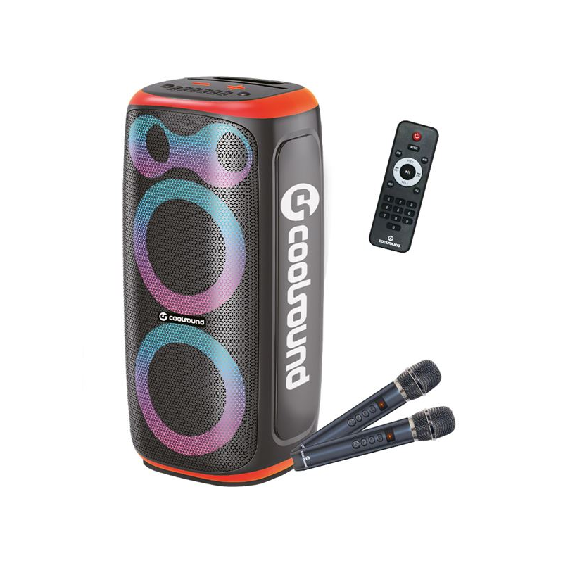 Coolsound Blast Pump enceinte karaoké 60 W Bluetooth orange Coolsound Blast Pump enceinte karaoké 60 W Bluetooth orange