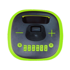 enceinte Coolsound verte avec éclairage