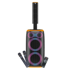 enceinte orange Coolsound éclairage RGB