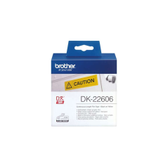 Ruban continu Brother jaune 62mm