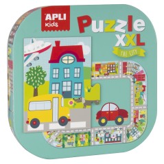 ✅ Apli Puzzle xxl City - 20 Pièces de 14,5cm - Circuit Fermé avec Illustrations - Double Fun - Carton Brillant en stock