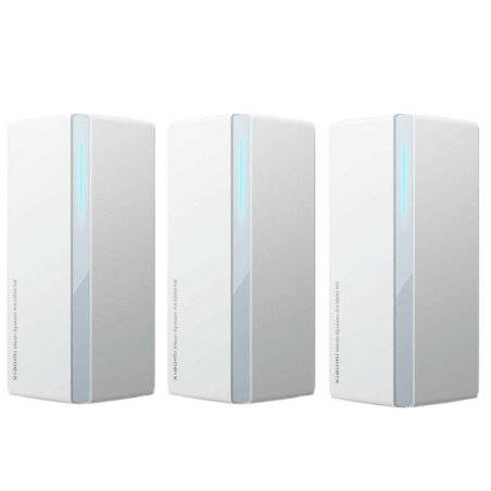 Trois routeurs Xiaomi WiFi blancs