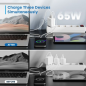 Chargeur Ewent EW1329 GaN 65W 2xUSB-C PD 1xUSB-A QC Blanc Chargeur Ewent EW1329 GaN 65W 2xUSB-C PD 1xUSB-A QC Blanc