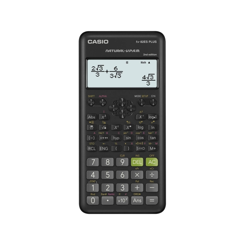 Casio FX-82ES PLUS-2 Calculatrice scientifique 12 chiffres noir Casio FX-82ES PLUS-2 Calculatrice scientifique 12 chiffres noir