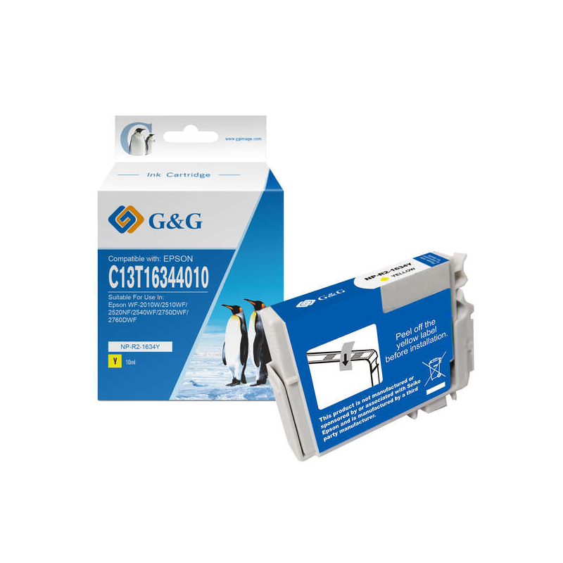 Cartouche d’encre compatible Epson T1634 16XL jaune 10ml