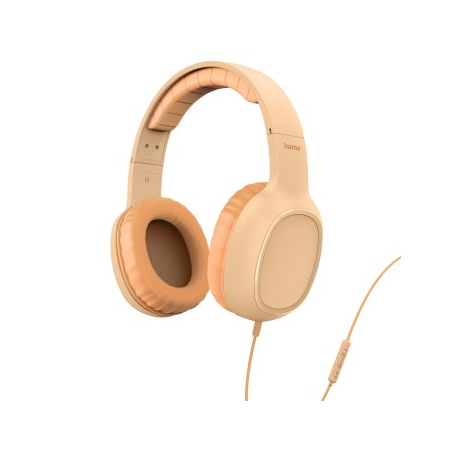 casque orange micro serre-tête