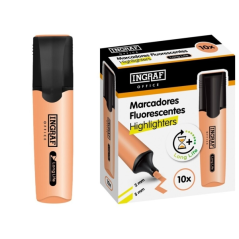 marqueur surligneur orange pointe biseautée