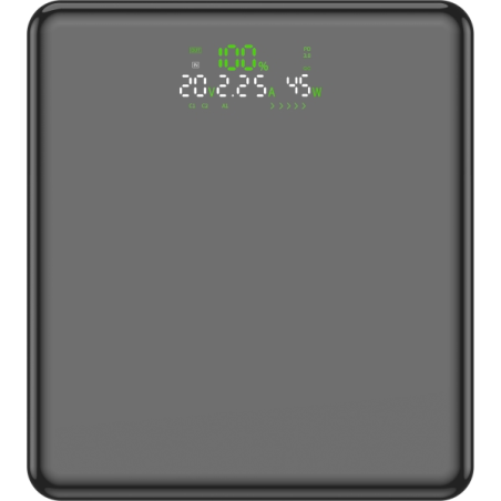 Leotec Powerbank 20000 mAh 100W Noir avec écran LED