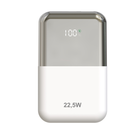 batterie externe blanche Leotec
