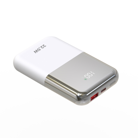 Leotec Batterie externe 10000 mAh PD 20W Blanche