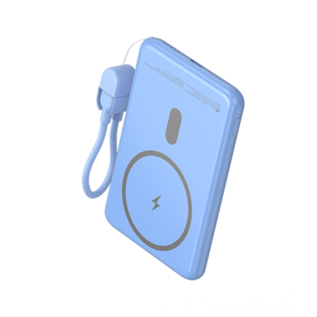 batterie externe bleue Leotec