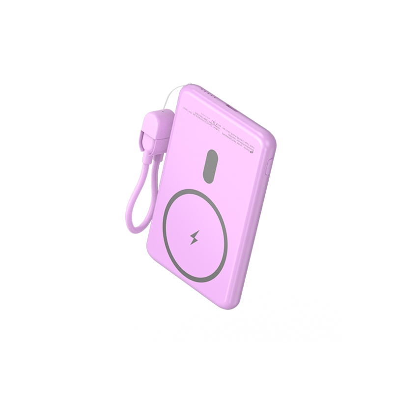 Batterie externe sans fil Leotec 5000 mAh PD 20W Qi 15W rose Batterie externe sans fil Leotec 5000 mAh PD 20W Qi 15W rose