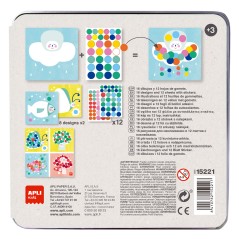 â Jeux Apli Luna Gomets - Comprend 16 Feuilles et 12 Feuilles Gomets Amovibles - Haute Valeur PÃ©dagogique - BoÃ en stock