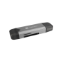Natec Scarab 3 lecteur de cartes SD MicroSD USB-A USB-C gris Natec Scarab 3 lecteur de cartes SD MicroSD USB-A USB-C gris
