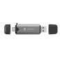 Natec Scarab 3 lecteur de cartes SD MicroSD USB-A USB-C gris Natec Scarab 3 lecteur de cartes SD MicroSD USB-A USB-C gris