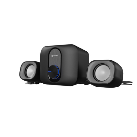 Natec Pug Haut-parleurs 2.1 11W RMS USB Noir