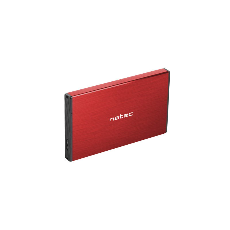 Boîtier externe pour HDD/SSD 2,5" USB 3.0 Natec Rhino GO rouge