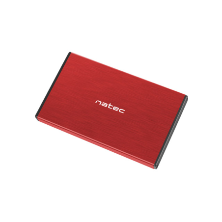 Boîtier externe pour HDD/SSD 2,5" USB 3.0 Natec Rhino GO rouge