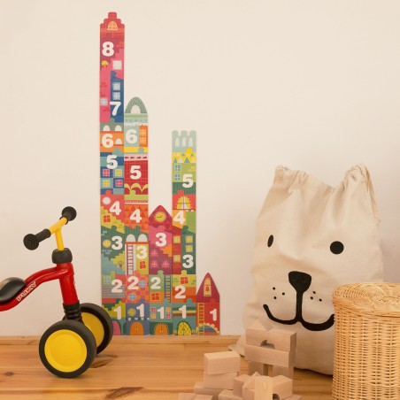 Apli Puzzle éducatif de chiffres et de séries - 30 pièces de différentes tailles - Pièces résistantes et sûres - Manipulation