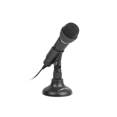 Microphone de bureau omnidirectionnel Natec Adder noir