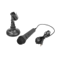 Microphone de bureau omnidirectionnel Natec Adder noir Microphone de bureau omnidirectionnel Natec Adder noir