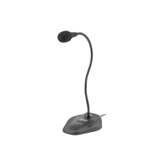 microphone de bureau noir flexible