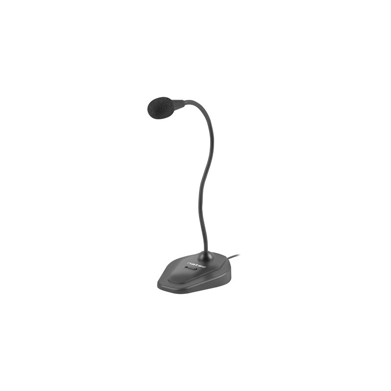 Microphone de bureau omnidirectionnel Natec Giraffe 2 noir Microphone de bureau omnidirectionnel Natec Giraffe 2 noir