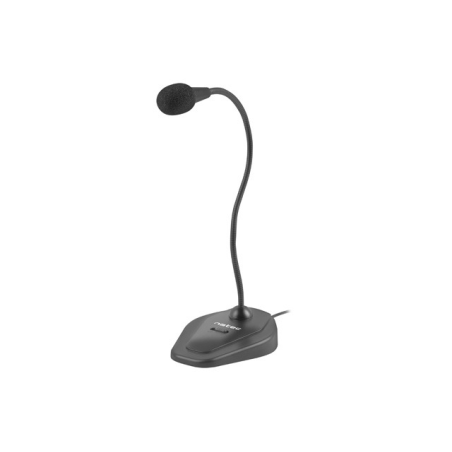 microphone de bureau noir flexible