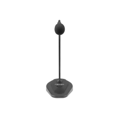 microphone de bureau noir flexible