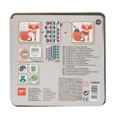 ✅ Jeux Apli Leon Gomets - Comprend 16 feuilles et 14 feuilles amovibles Gomets - Stimule les compétences psycho en stock