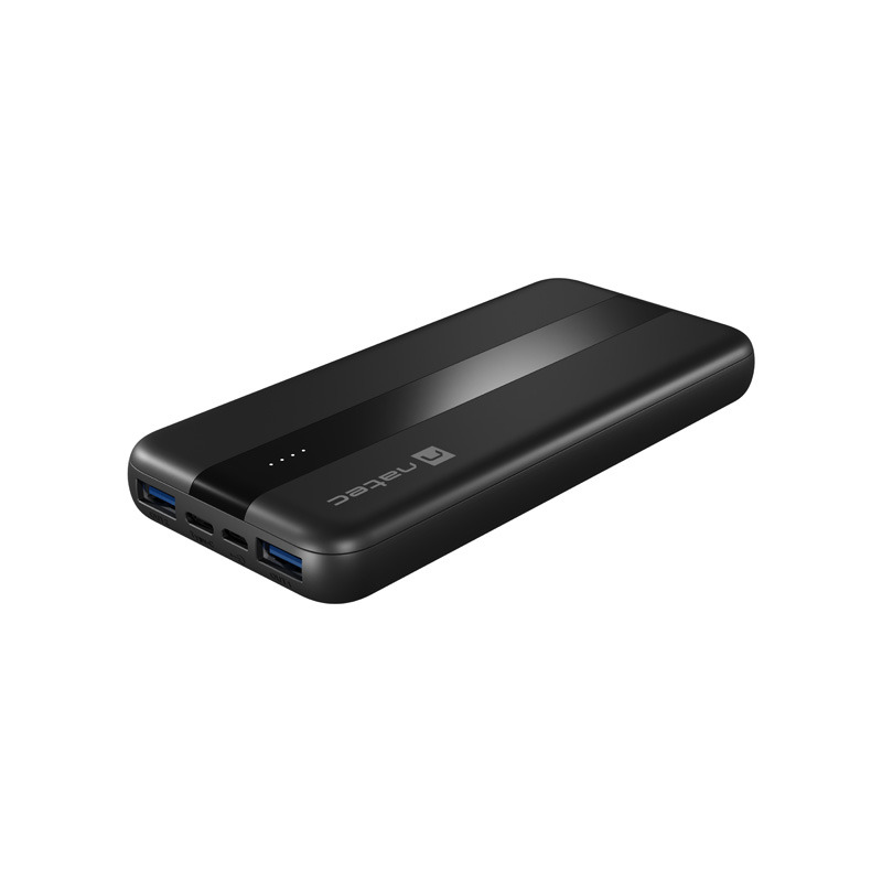 Batterie externe Natec Trevi Slim Q V2 10000mAh Noir USB-C 20W Batterie externe Natec Trevi Slim Q V2 10000mAh Noir USB-C 20W