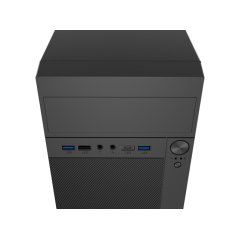 Natec Helix Boîtier Mini Tour USB-C Micro-ATX/Mini-ITX Noir