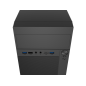 Natec Helix Boîtier Mini Tour USB-C Micro-ATX/Mini-ITX Noir