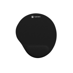 Tapis de souris avec repose-poignet en gel Natec Marmot noir