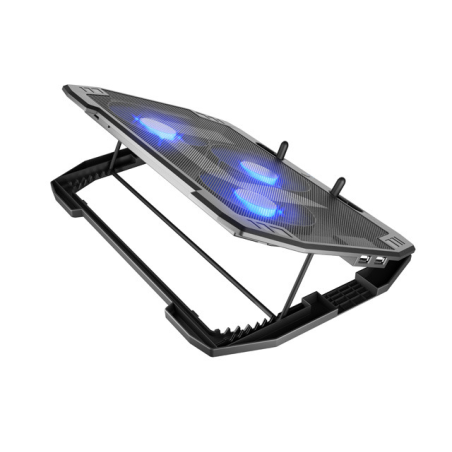 Natec Oriole Base de Refroidissement PC 17,3" 3 Ventilateurs Noir