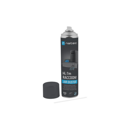 Natec Raccoon 600 ml air comprimé noir avec tube de précision