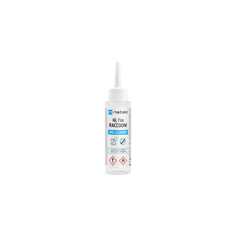 Alcool isopropylique 99,8% Natec Raccoon 100 ml Noir Alcool isopropylique 99,8% Natec Raccoon 100 ml Noir