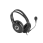 Natec Bear 2 — casque avec micro et prise jack 3,5 mm, noir Natec Bear 2 — casque avec micro et prise jack 3,5 mm, noir