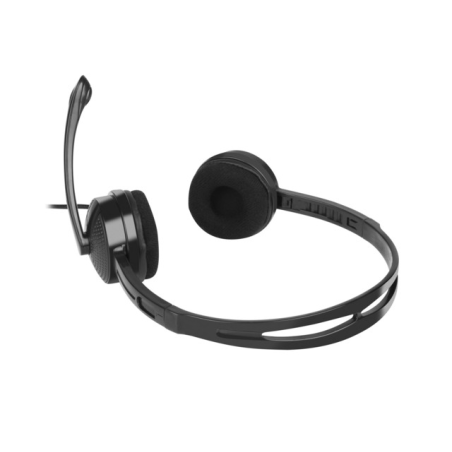 Natec Canary Go casque avec micro, prise jack 3,5 mm, noir