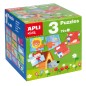 Puzzles Éducatifs Apli - 24 Pièces de 7x7cm - Développement des Compétences et des Capacités - Thèmes : Animaux, Maison et