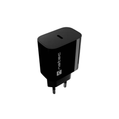 chargeur mural noir USB-C