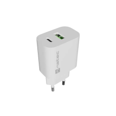 chargeur mural blanc deux ports
