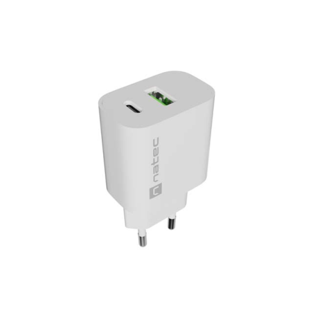 chargeur mural blanc deux ports
